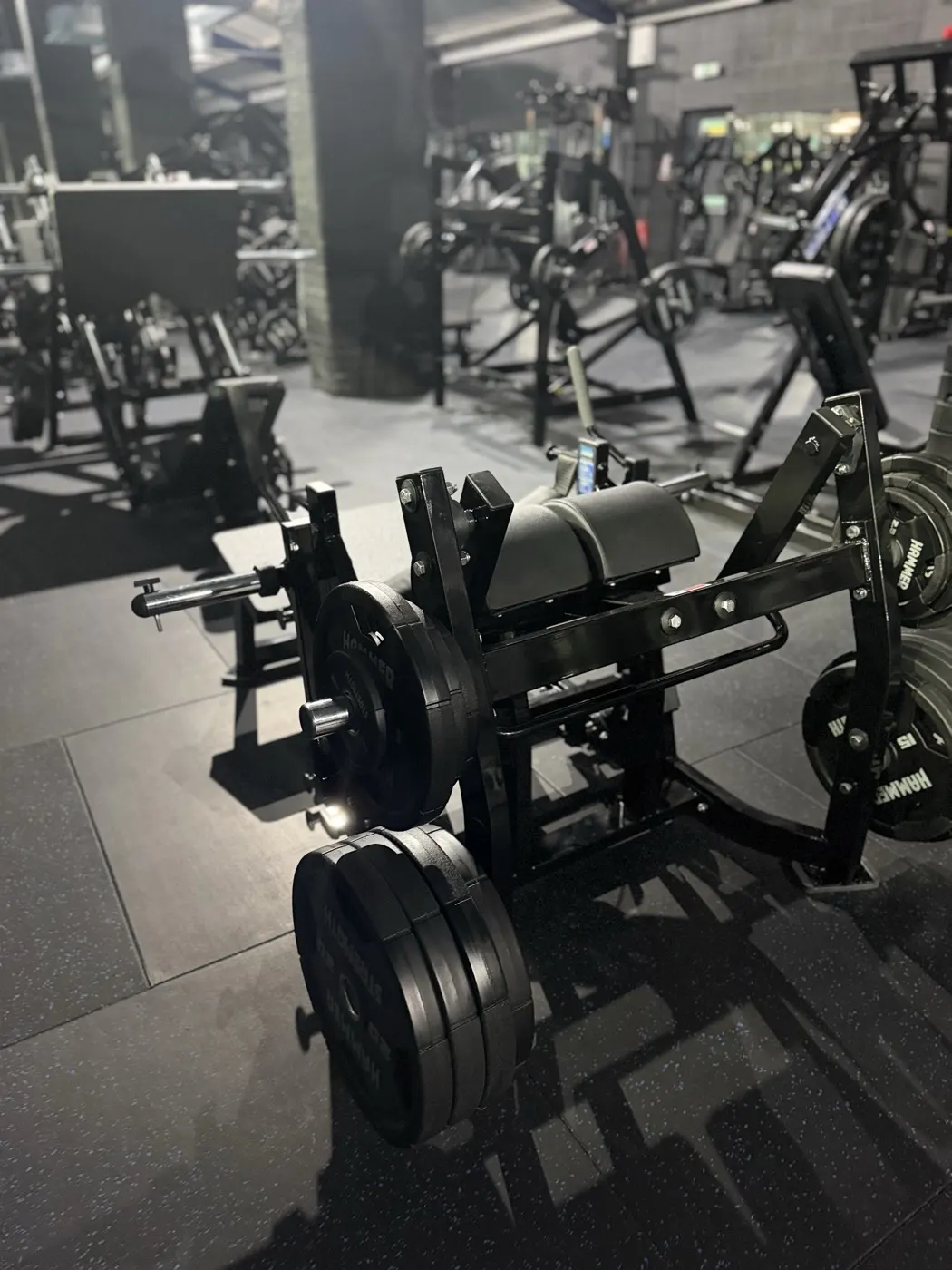 Cardio machines looking out onto the padel courts