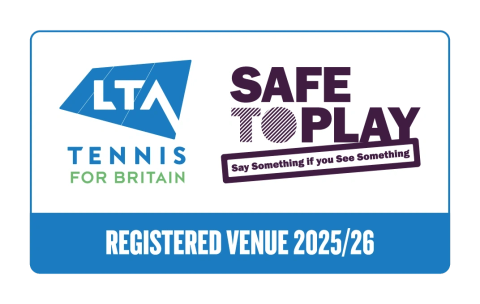 LTA Safe to Play Registered Venue 2025/26