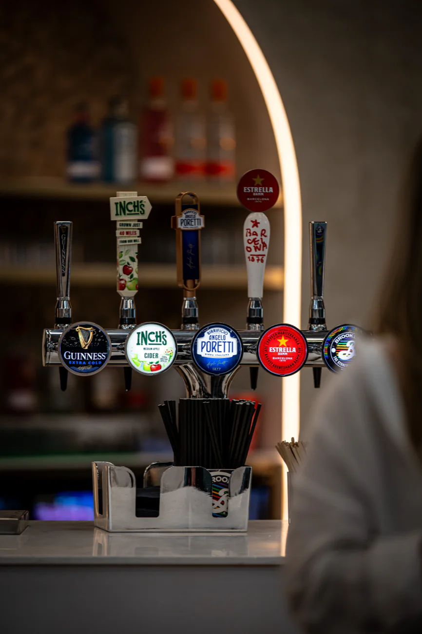 The bar taps at Padel Power